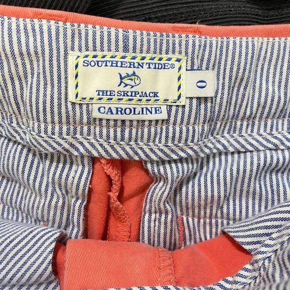 Southern Tide Women's Coral Pink Caroline Low Rise Preppy Casual Shorts Size 0 - Picture 5 of 7